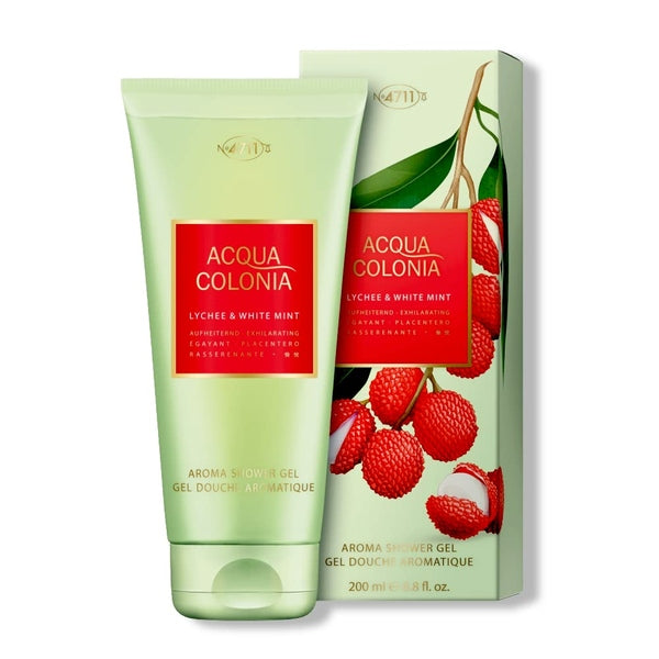 Mäurer & Wirtz 4711 Acqua Colonia Lychee & White Mint Aroma Shower Gel 200ml