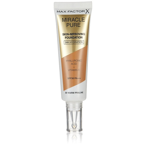 Max Factor Miracle Pure Skin-Improving Foundation SPF30 30ml - 86 Warm Praline