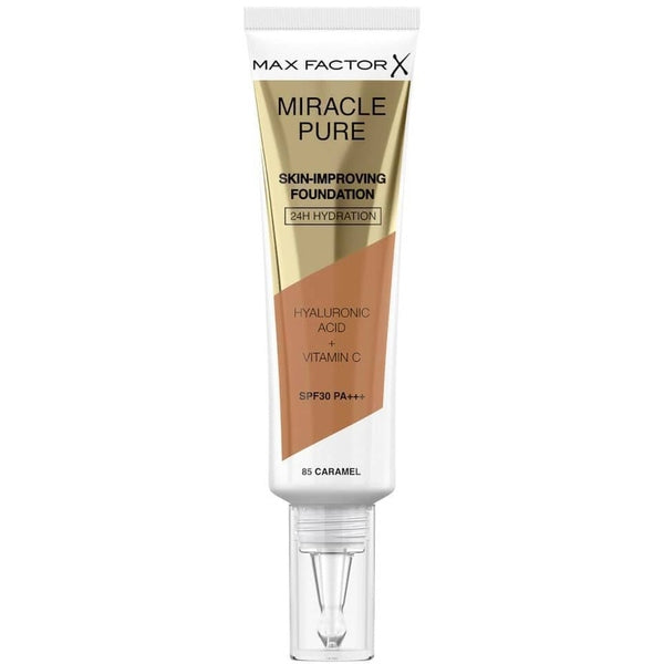 Max Factor Miracle Pure Skin-Improving Foundation SPF30 30ml - 85 Caramel