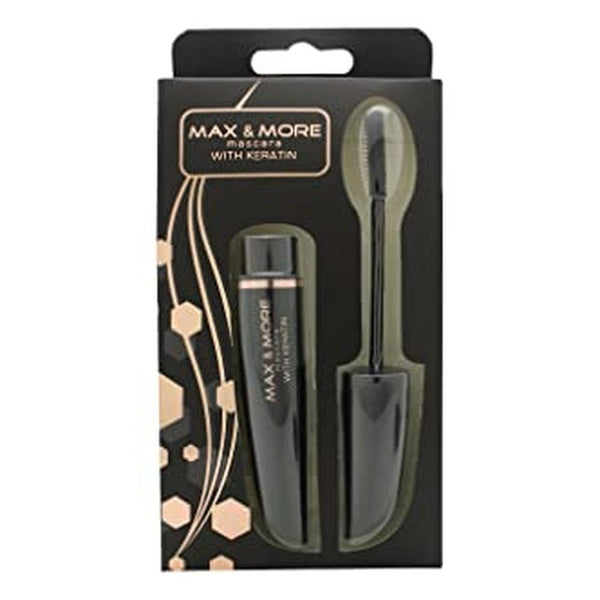 Max & More Mascara With Keratin 10ml - Intense Black