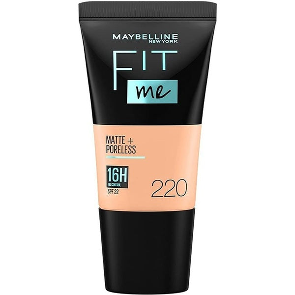 Maybelline Fit Me Matte & Poreless Foundation SPF22 18ml - 220 Natural Beige