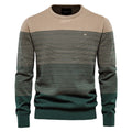 Men’s Cotton Knitted Sweater - Casual Round Neck Winter Pullover Warm Jumper