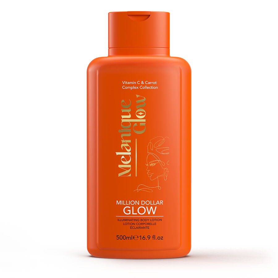 Melanique Glow Million Dollar Glow - Brightening Body Lotion with Vitamin C & Niacinamide 16.9oz