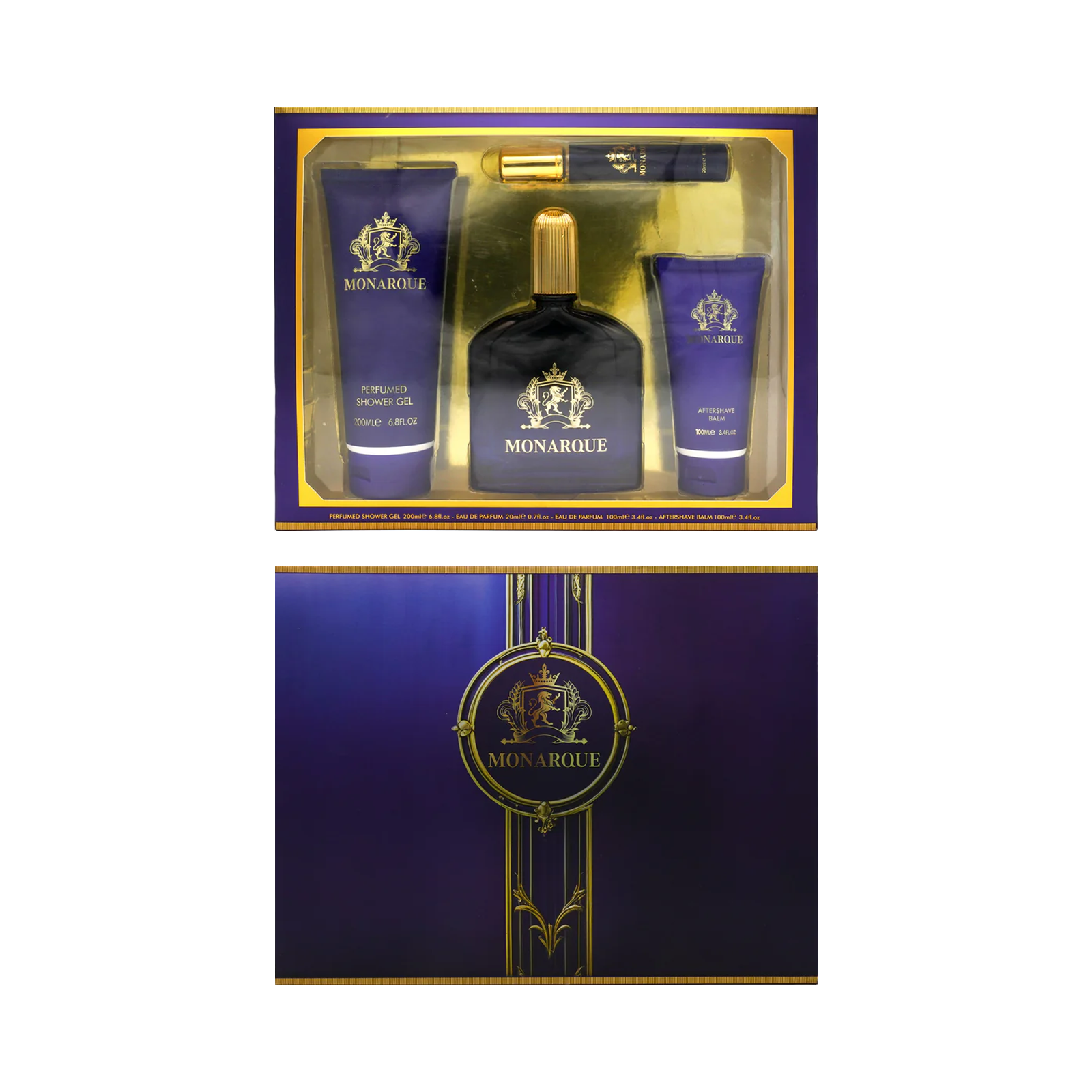 Monarque 4pc Men's Perfume Gift Set | Long-Lasting Luxury Fragrances for Discerning Gents