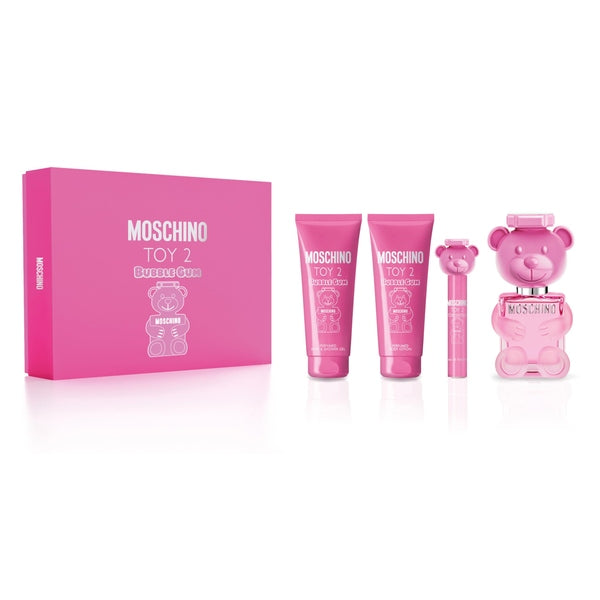 Moschino Toy 2 Bubble Gum Gift Set 100ml EDT + 100ml Shower Gel + 100ml Body Lotion + 10ml EDT