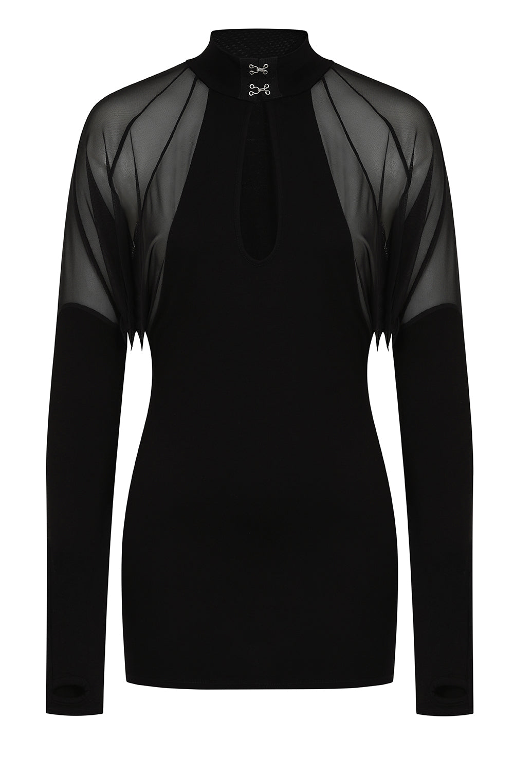 Necessary Evil Vespertilio Long Sleeve Bat Wings Effect Batwing Top - Size 8 Left Only!