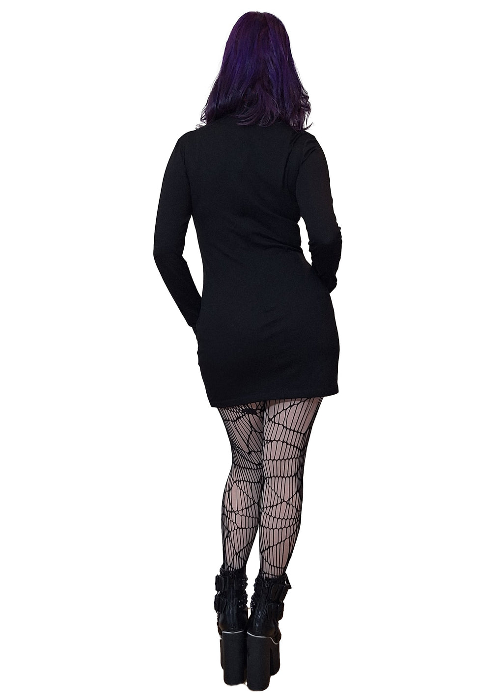 Necessary Evil Athena Vampire Skull Print Mini Dress - Size UK 8 & 10 Left Only!