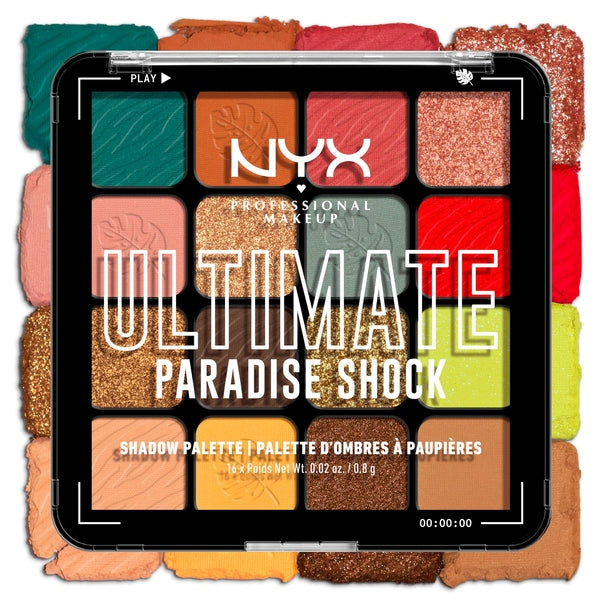 NYX Ultimate Eyeshadow Palette 16 x 0.83g - Paradise Shock