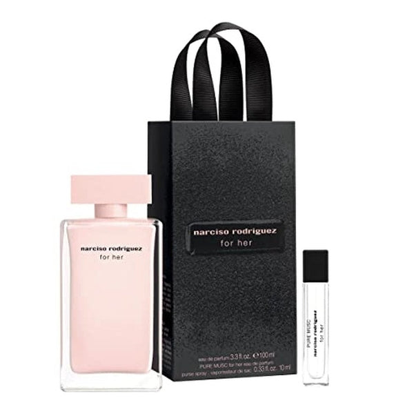 Narciso Rodriguez for Her Gift Set 100ml EDP + 10ml EDP Pure Musc (1 x 100ml EDP + 1 x 10ml EDP Pure Musc)