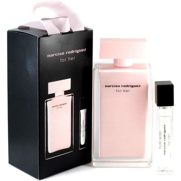 Narciso Rodriguez for Her Gift Set 100ml EDP + 10ml EDP Pure Musc (1 x 100ml EDP + 1 x 10ml EDP Pure Musc)