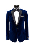 Navy Velvet Dinner Blazer
