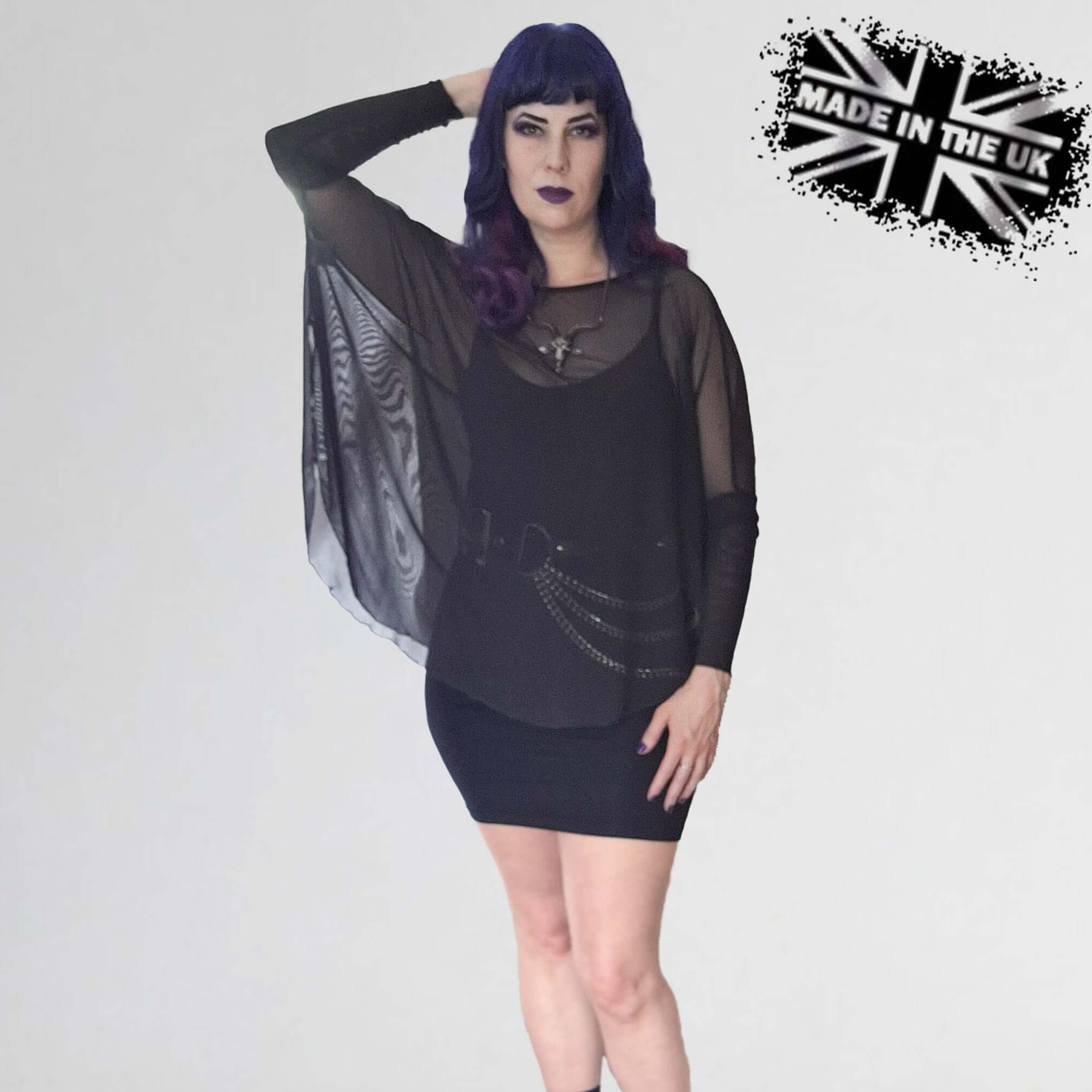 Necessary Evil Circe Mesh Top - UK Size 22 to 24