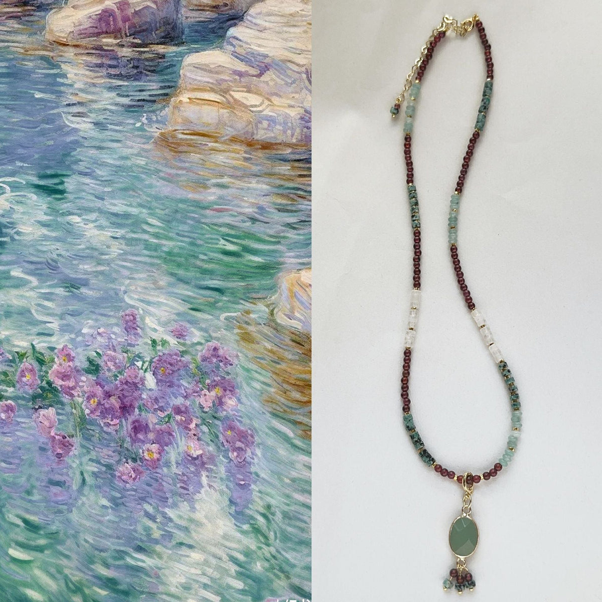 Jekira Multicolor Gemstone Pendant Necklace