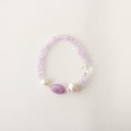 Jekira Purple Gemstone & Baroque Pearl Bracelet