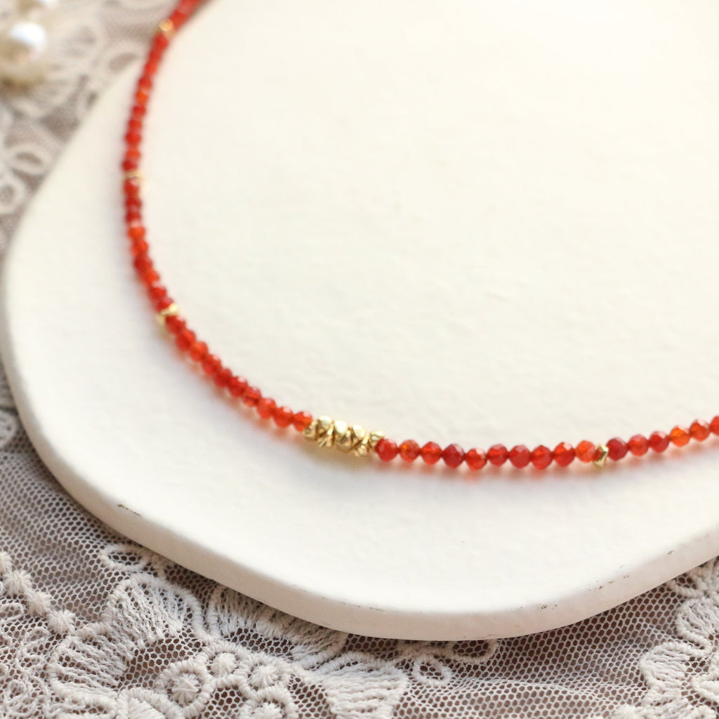 Jekira Vermilion Agate Choker