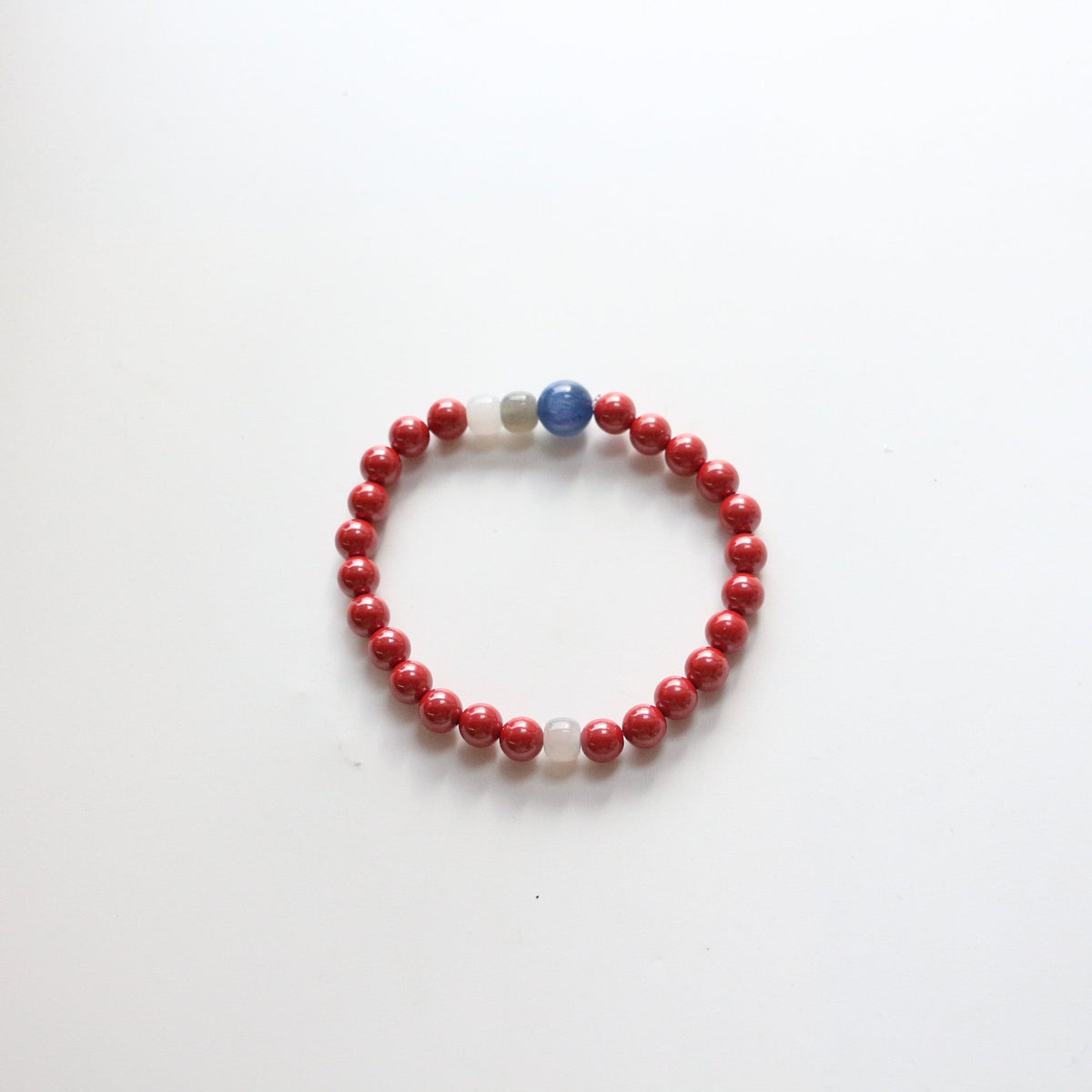JEKIRA Imperial Cinnabar & Kyanite Bracelet