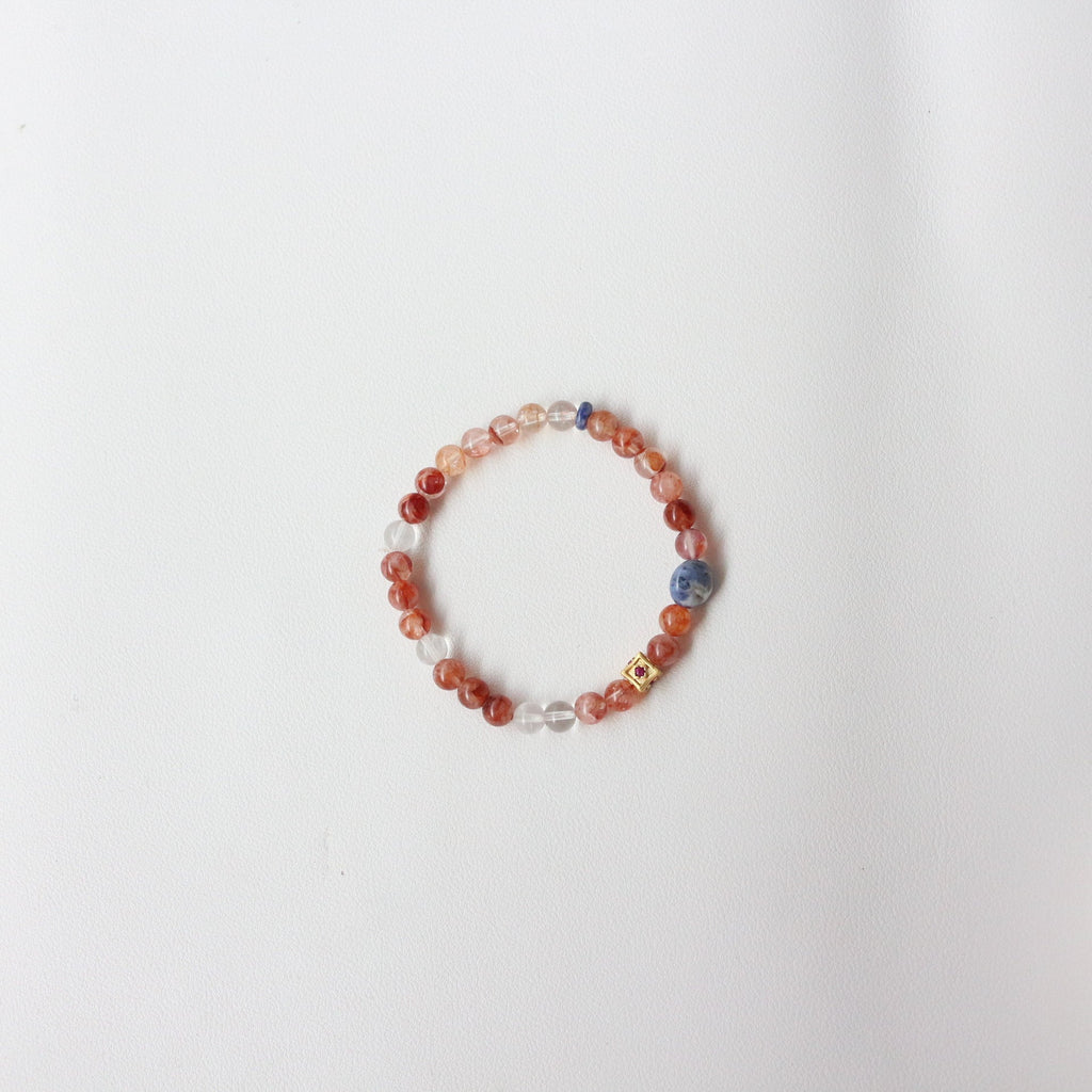Jekira Red Jasper & bule Jasper Contrast Bracelet