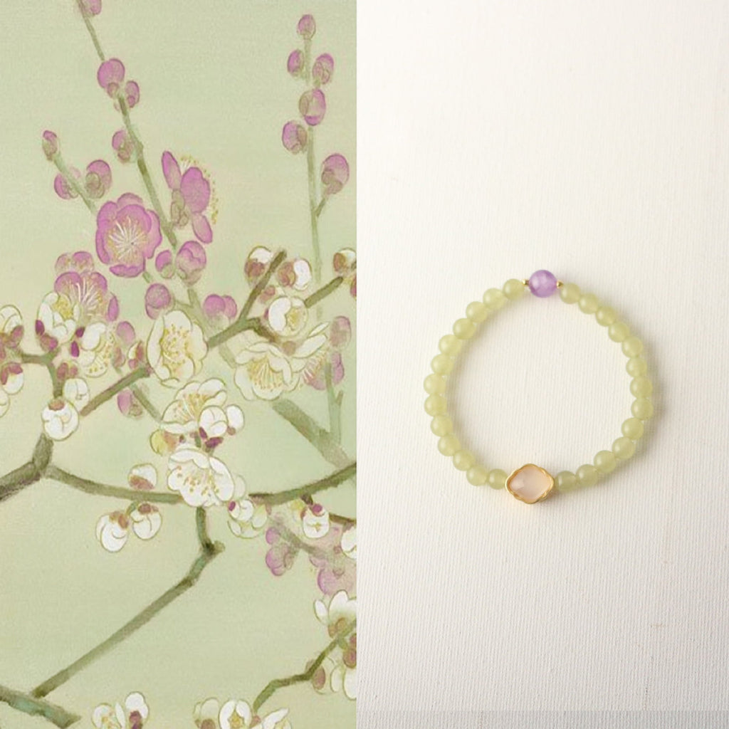 Jekira Malachite & Amethyst Zen Bracelet