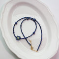 JEKIRA Minimalist Blue & Pink Gemstone Necklace