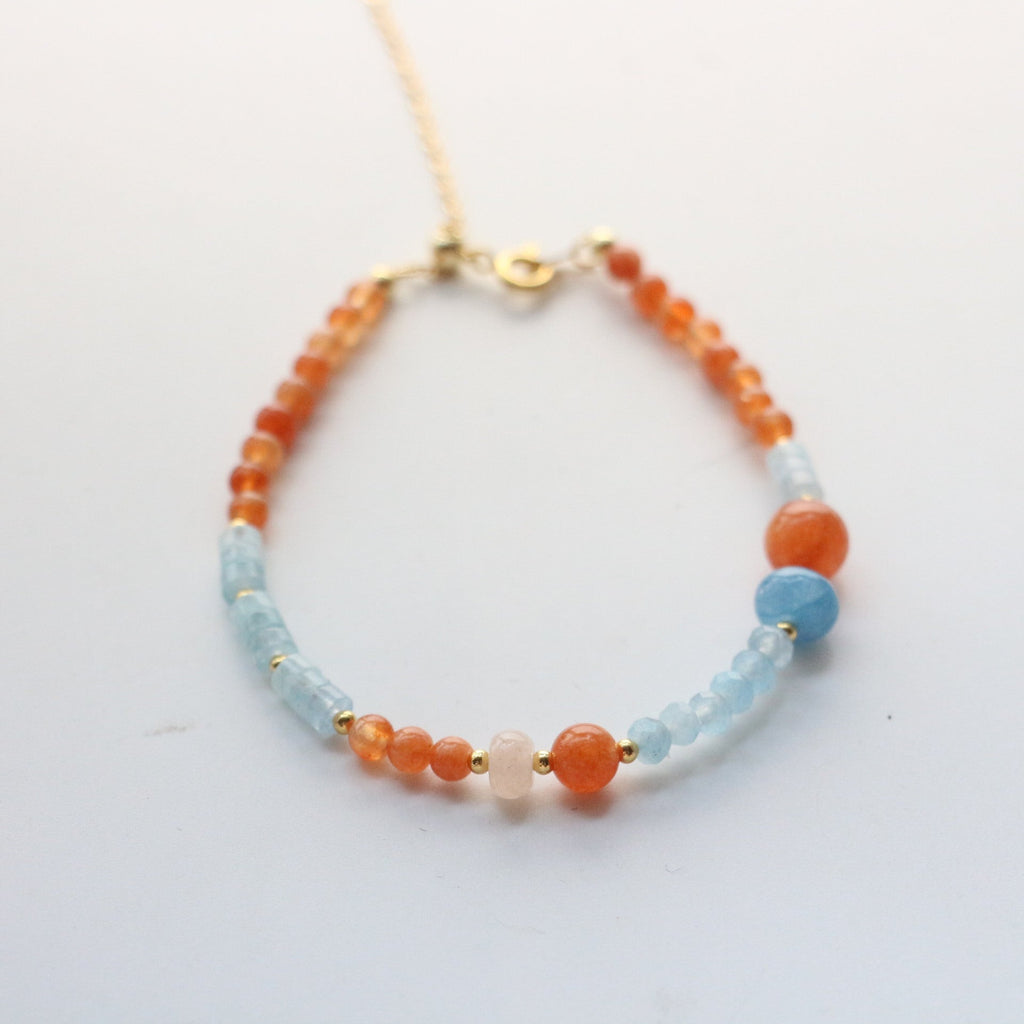 JEKIRA Candy Color Carnelian Bracelet Set