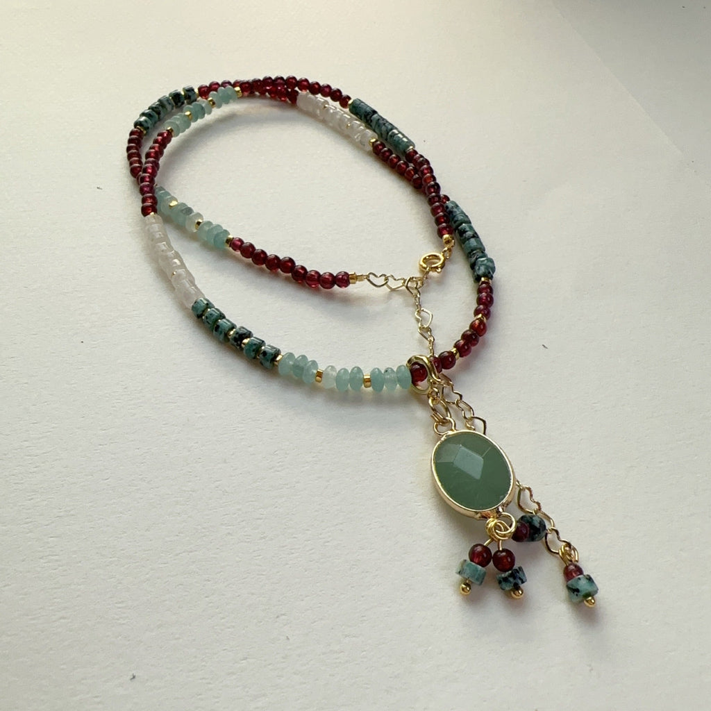 Jekira Multicolor Gemstone Pendant Necklace