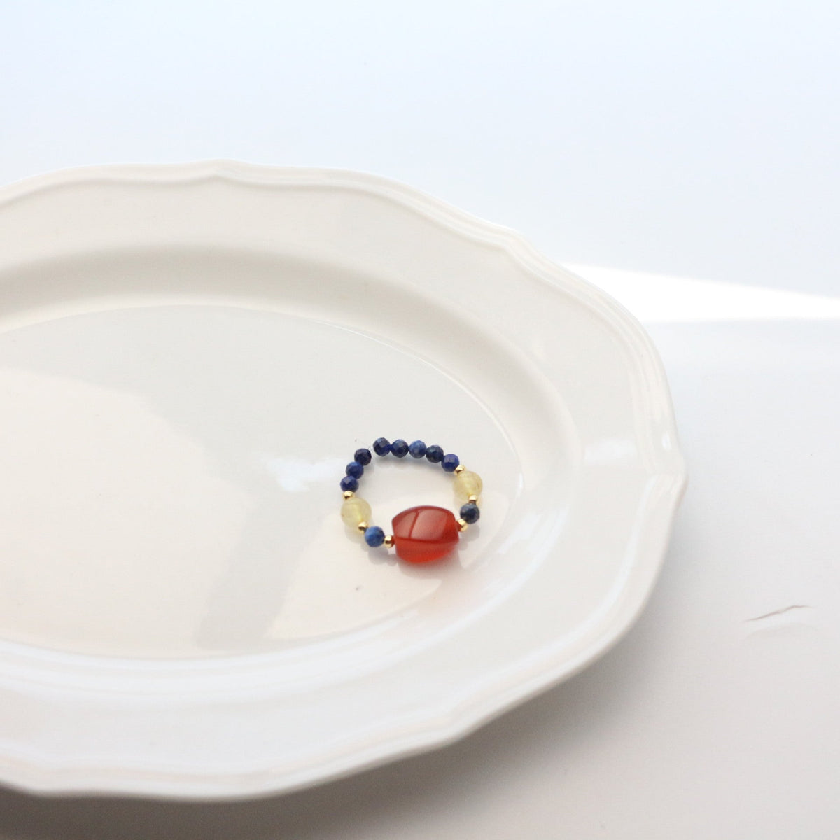 JEKIRA Lapis Lazuli Healing Bracelet with Citrine & Red Agate