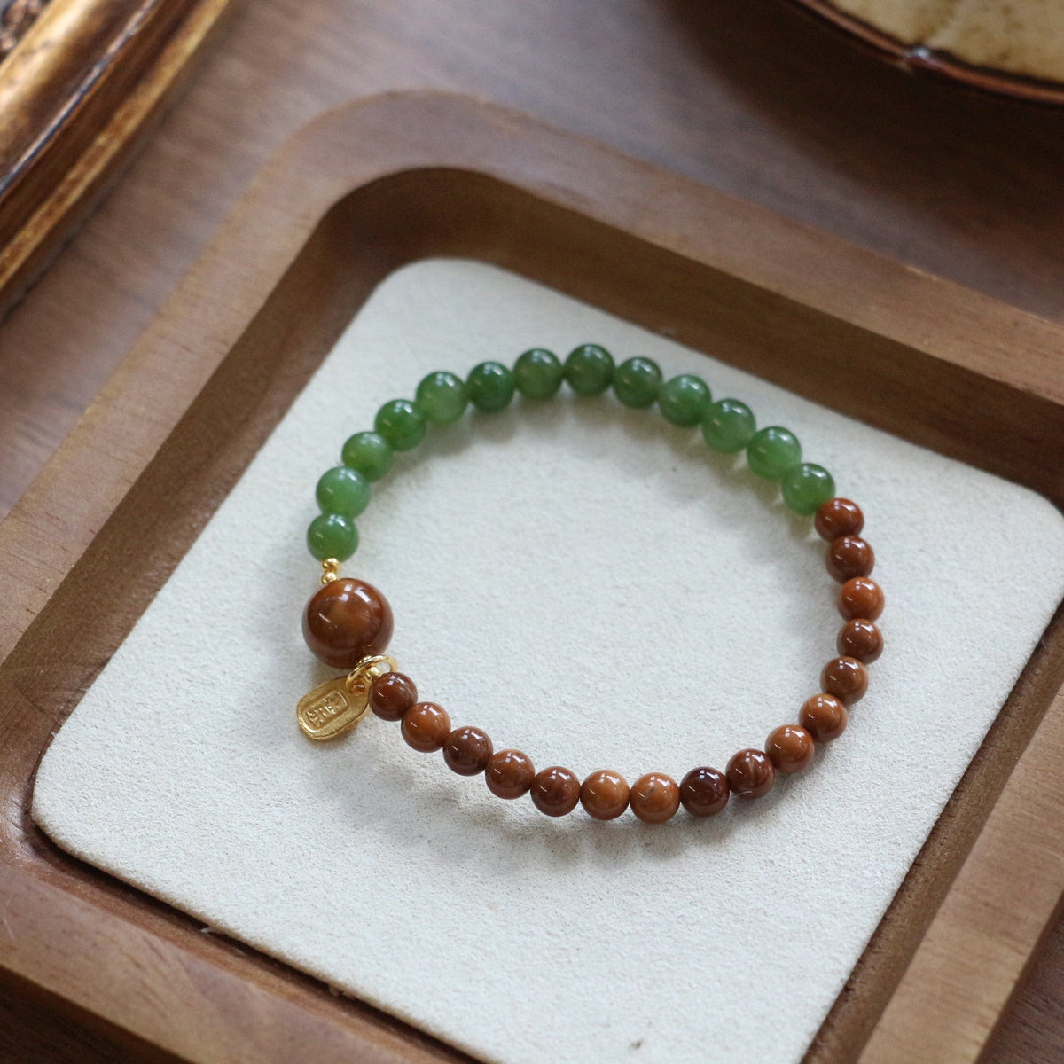JEKIRA Wood & Jade Harmony Bracelet
