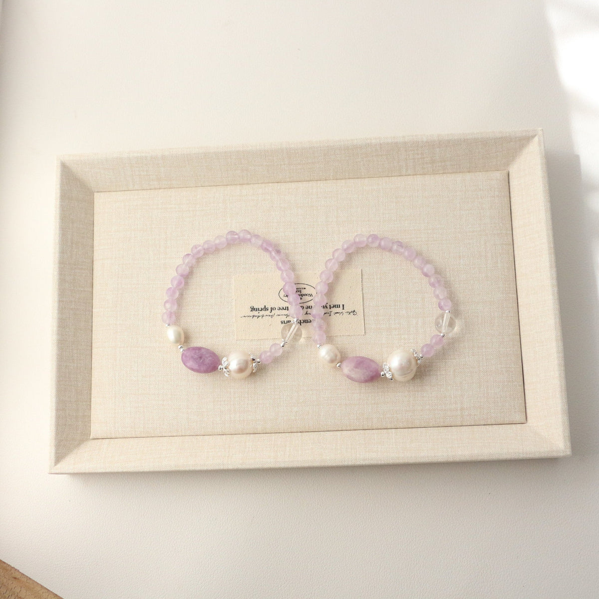 Jekira Purple Gemstone & Baroque Pearl Bracelet
