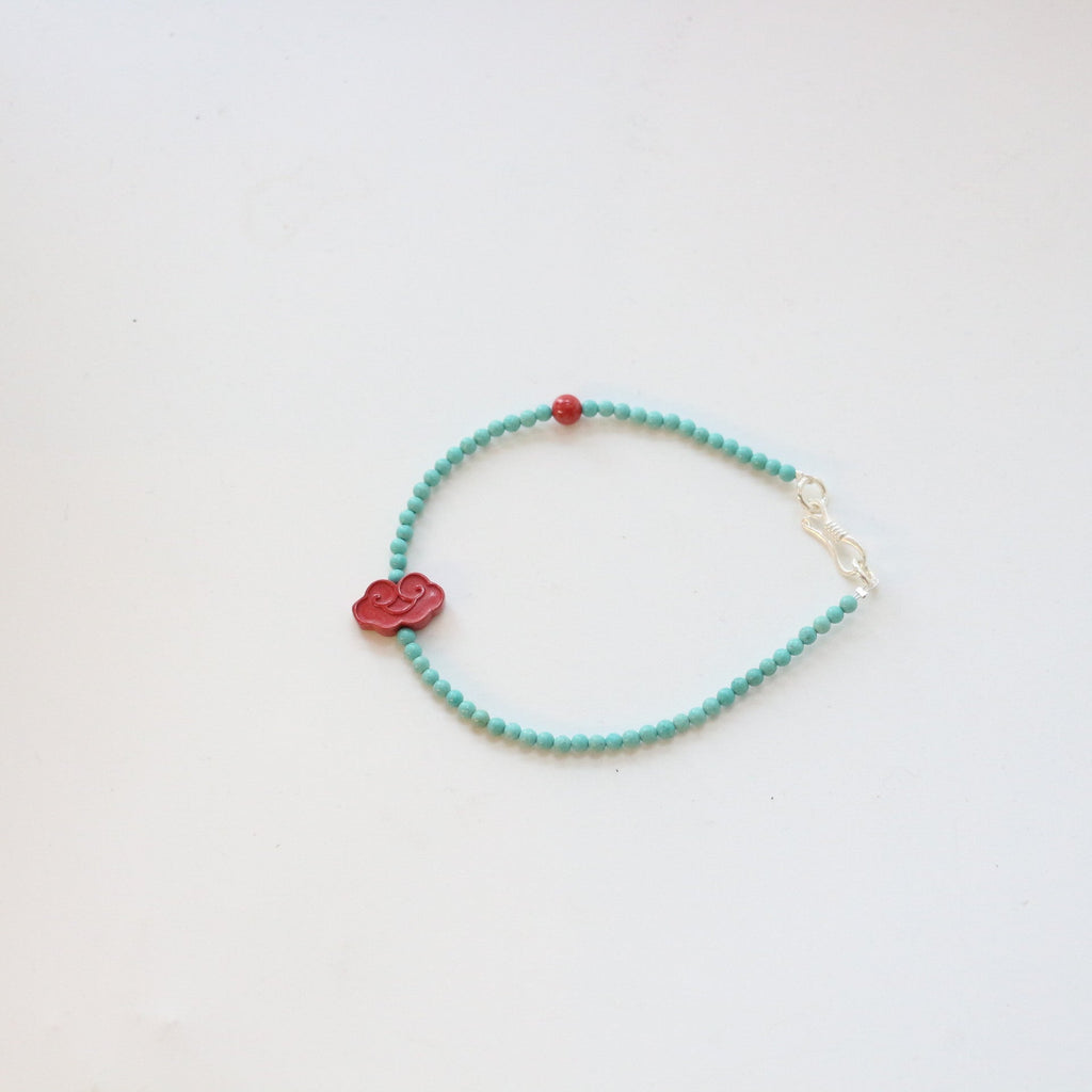 JEKIRA Turquoise & Imperial Cinnabar Cloud Bracelet