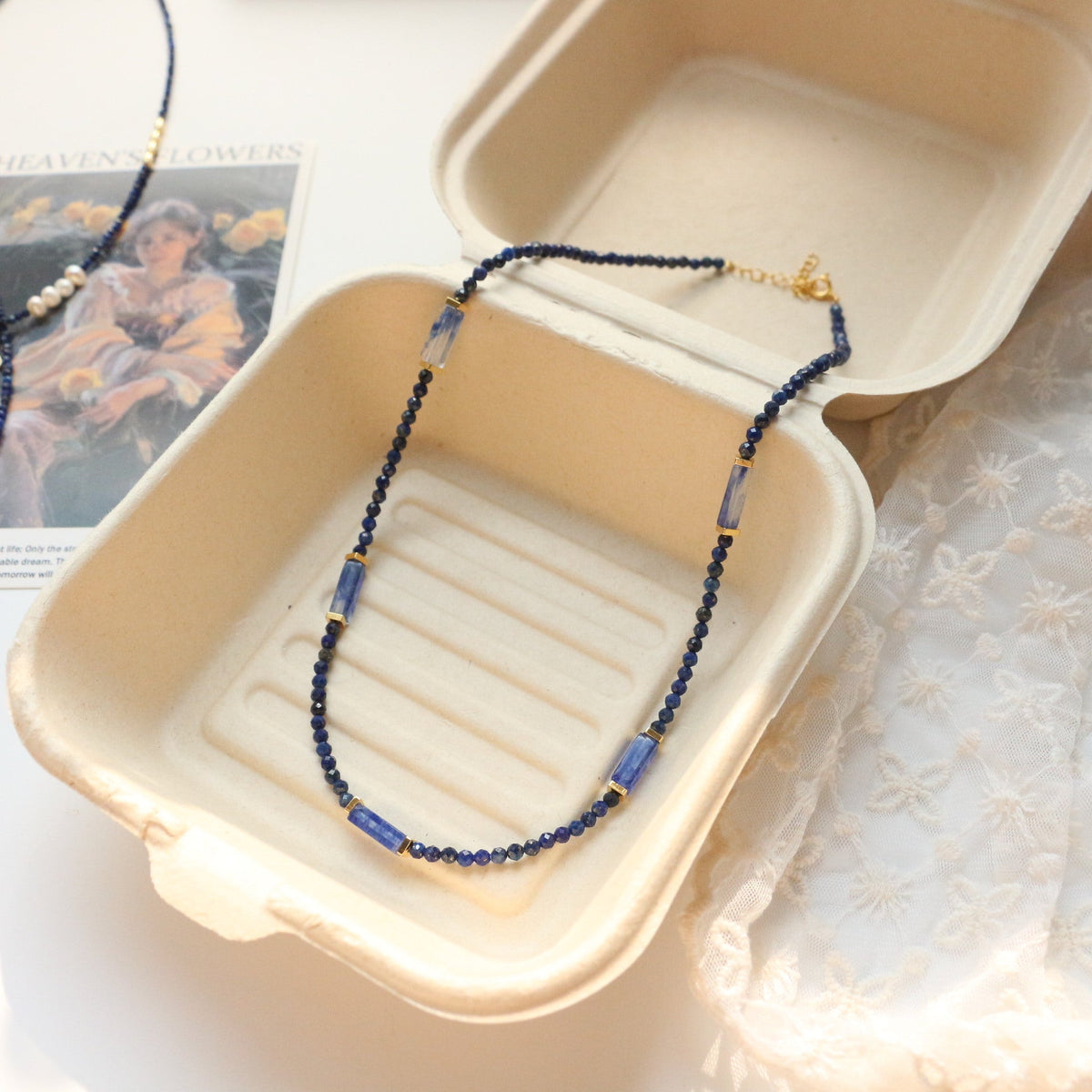 JEKIRA Lapis Lazuli & Baroque Pearl Jewelry Set