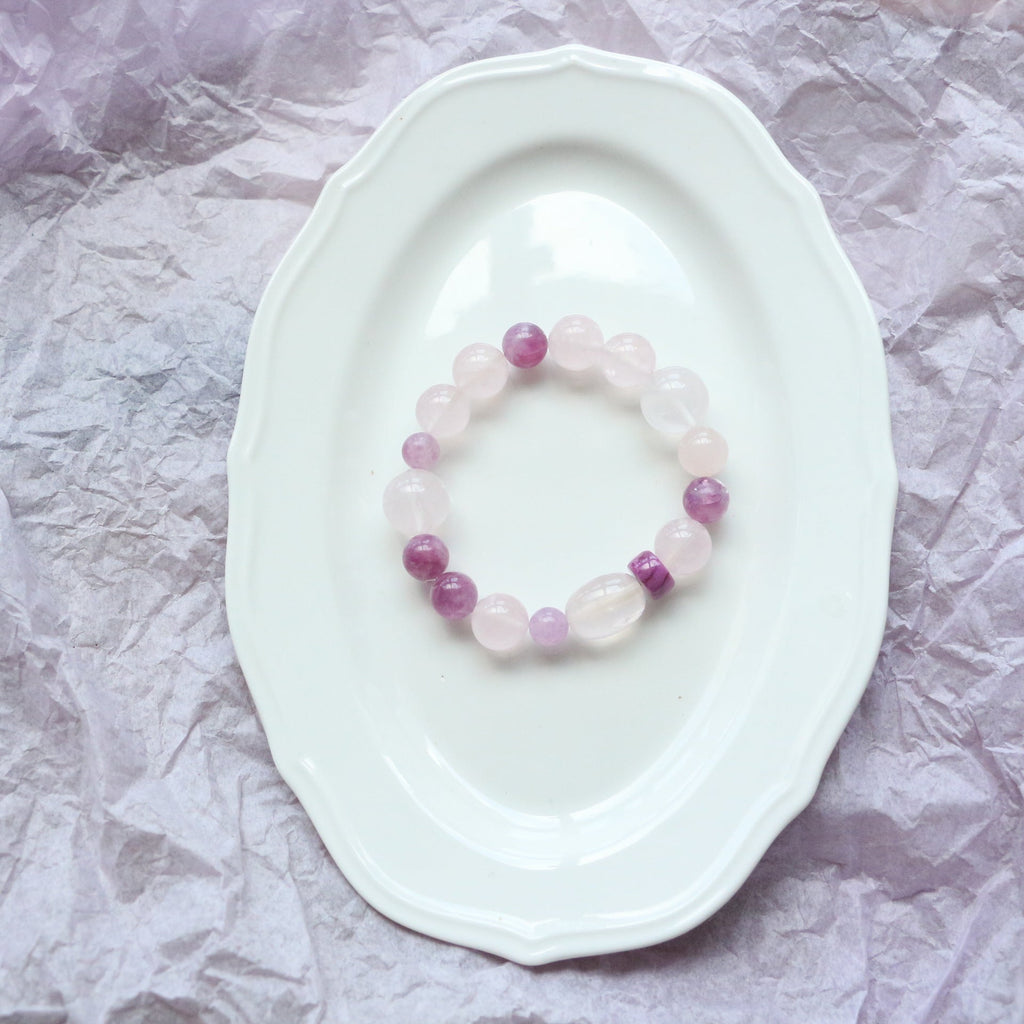 Jekira Amethyst & Rose Quartz Healing Bracelet