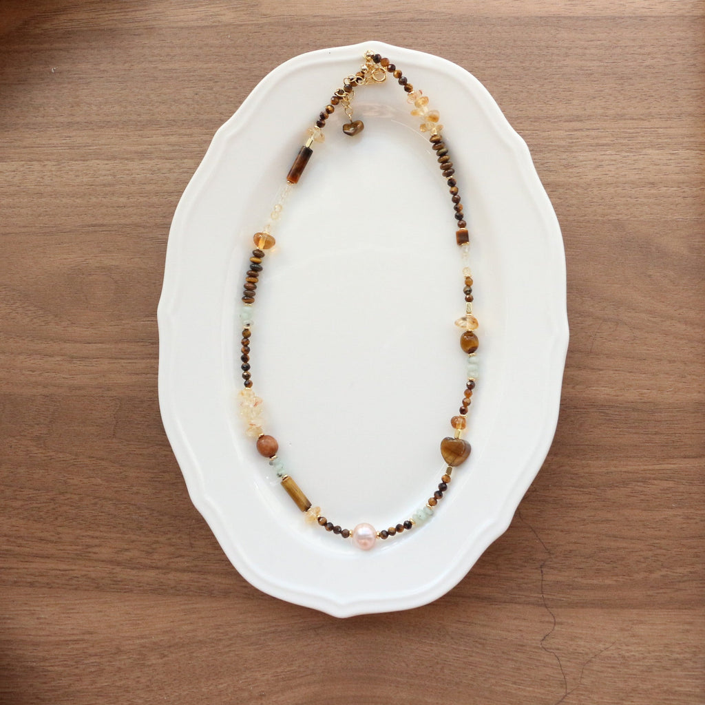 Jekira Summer Couple’s Tiger Eye Necklace Set