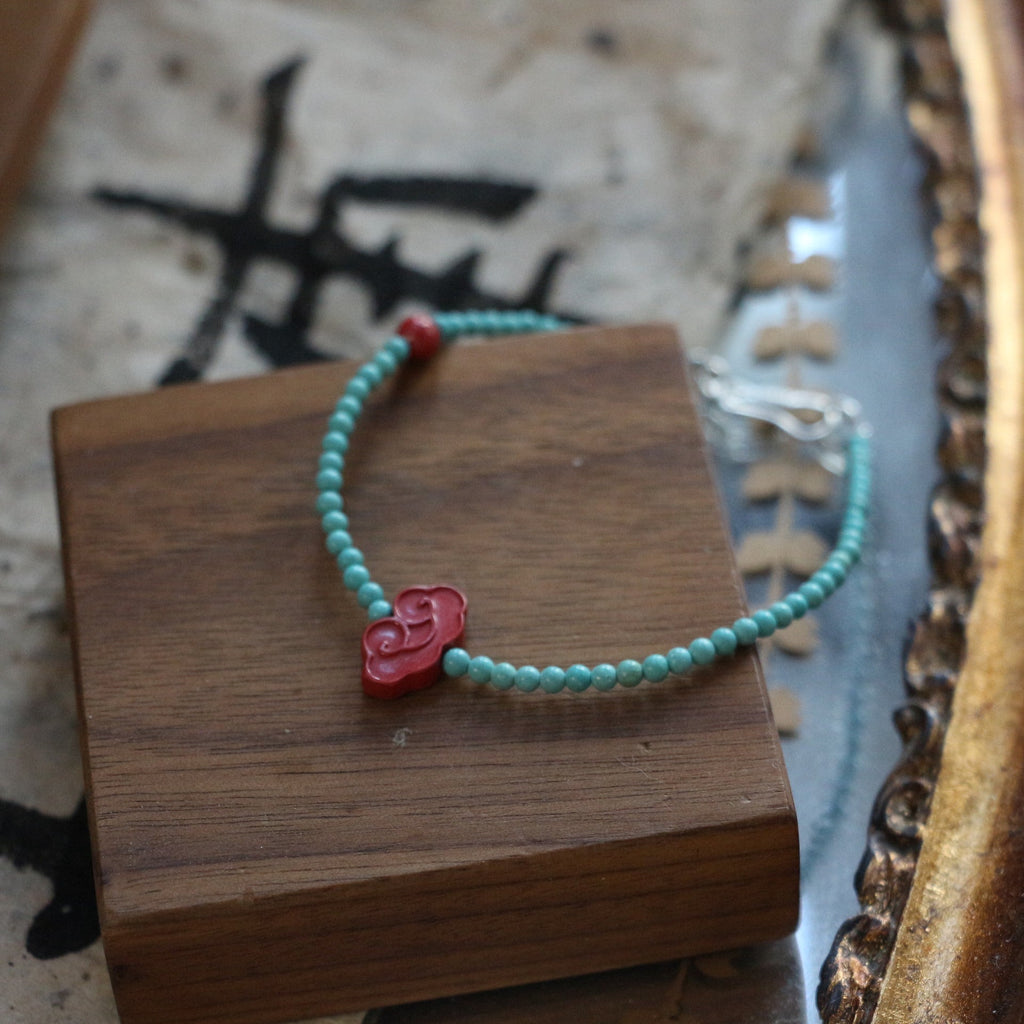 JEKIRA Turquoise & Imperial Cinnabar Cloud Bracelet