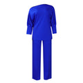 Diagonal Collar Top Wide Leg Pants Cross-border Suit