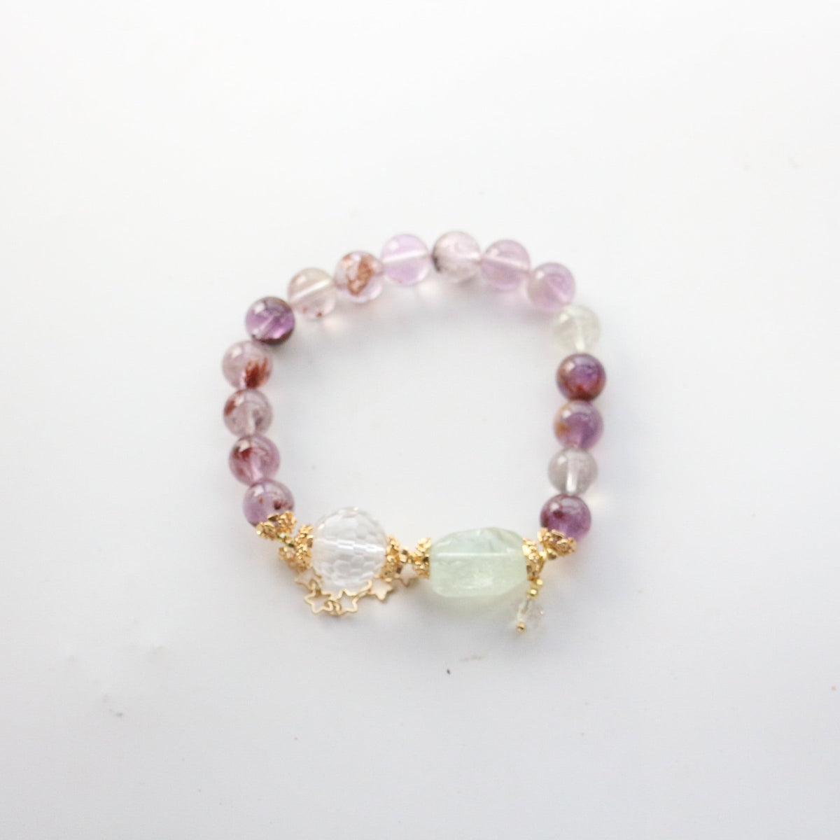 JEKIRA Amethyst & Quartz Harmony Bracelet – 16cm