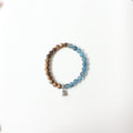 Jekira Aquamarine & Wood Beaded Bracelets