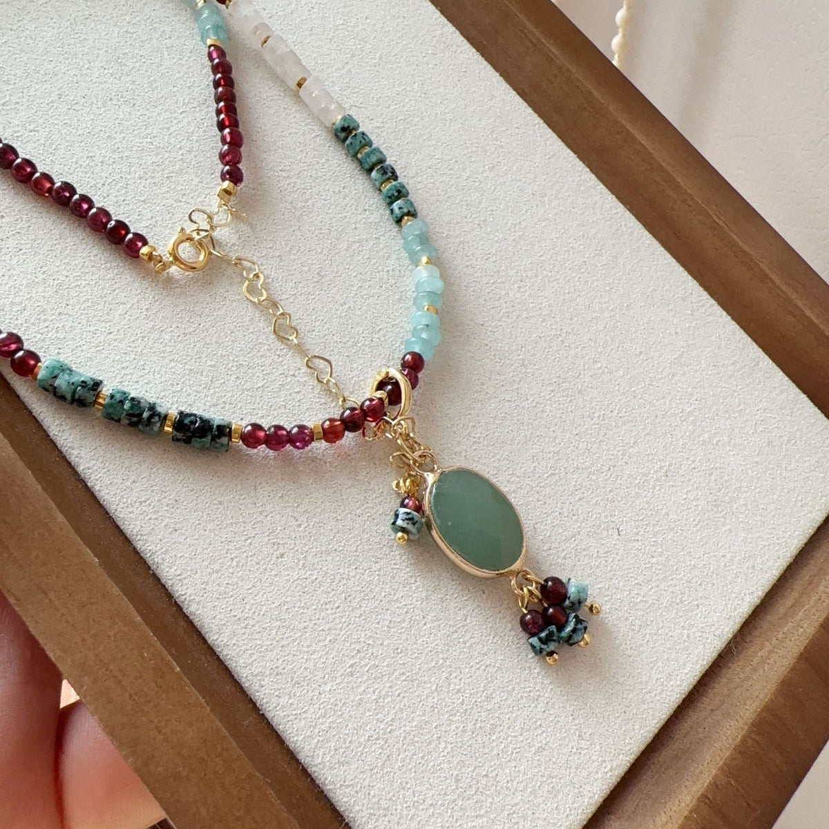 Jekira Multicolor Gemstone Pendant Necklace