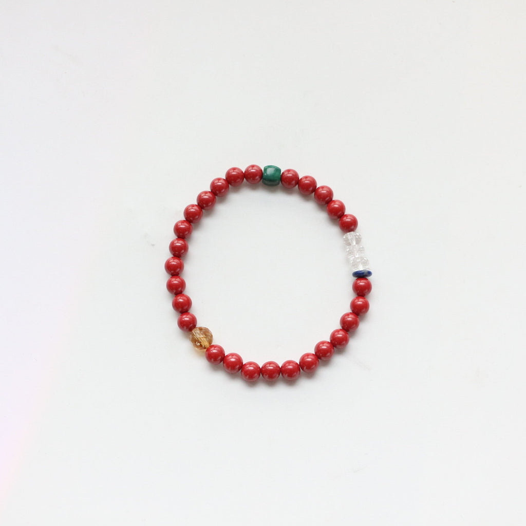 JEKIRA Imperial Cinnabar & Malachite Bracelet