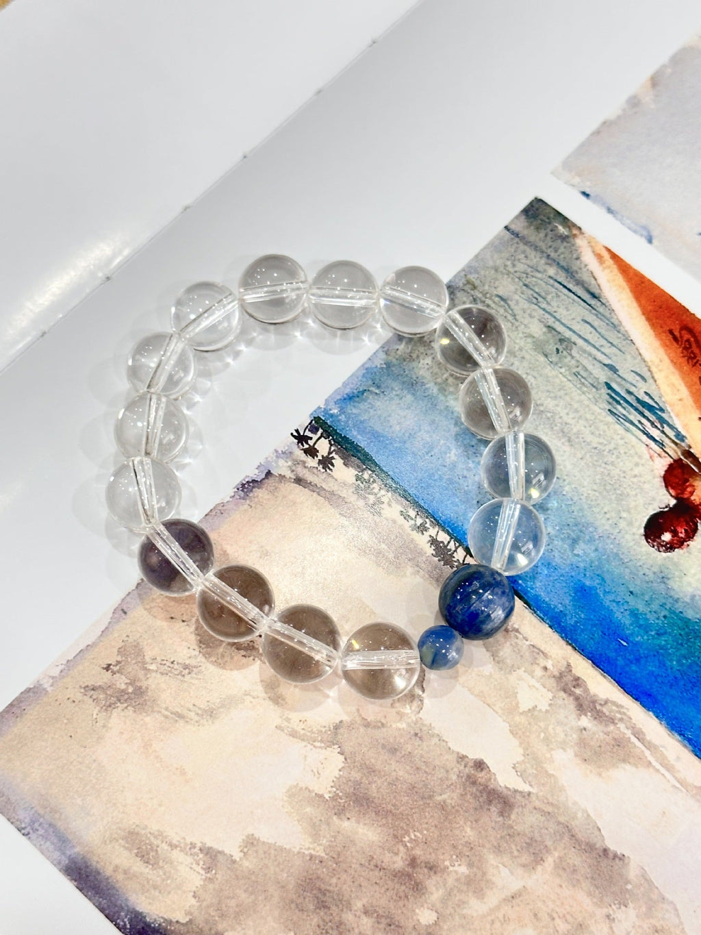 Jekira Clear Quartz Kyanite Stretch Bracelet 14cm/15cm/16cm