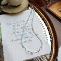Jekira S925 Silver Blue Gemstone & Pearl Necklace