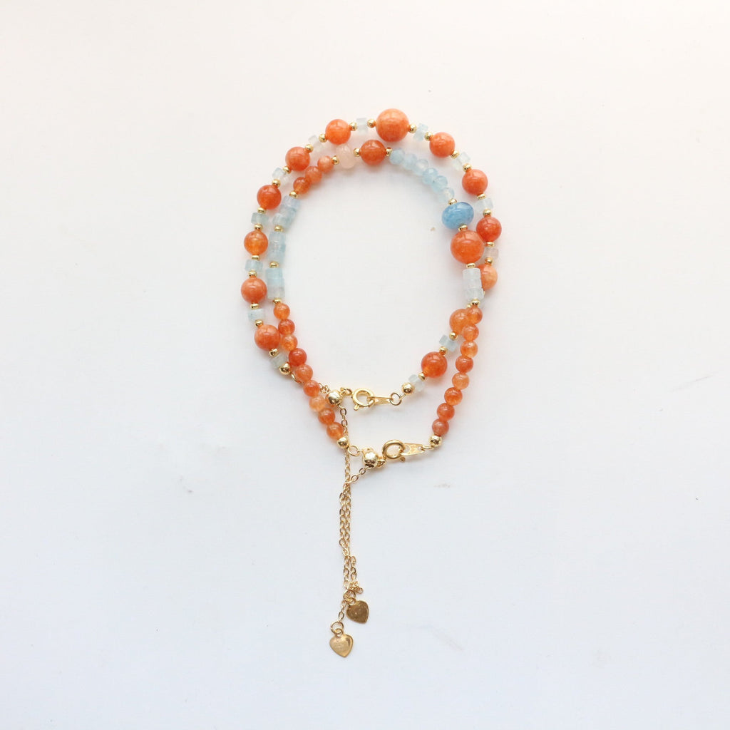 JEKIRA Candy Color Carnelian Bracelet Set