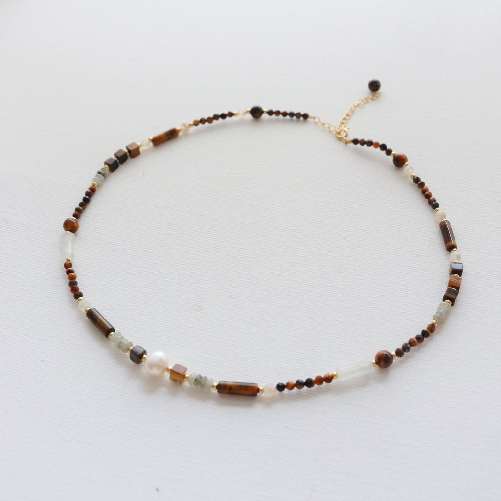 Jekira Maillard Tiger’s Eye & Citrine Jewelry Set