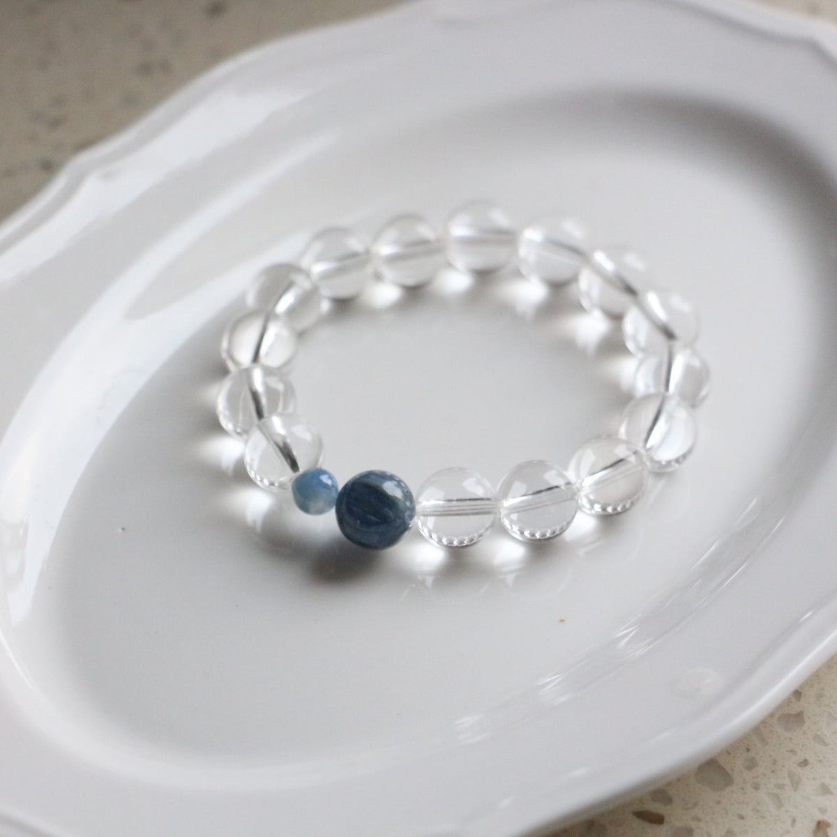 Jekira Clear Quartz Kyanite Stretch Bracelet 14cm/15cm/16cm
