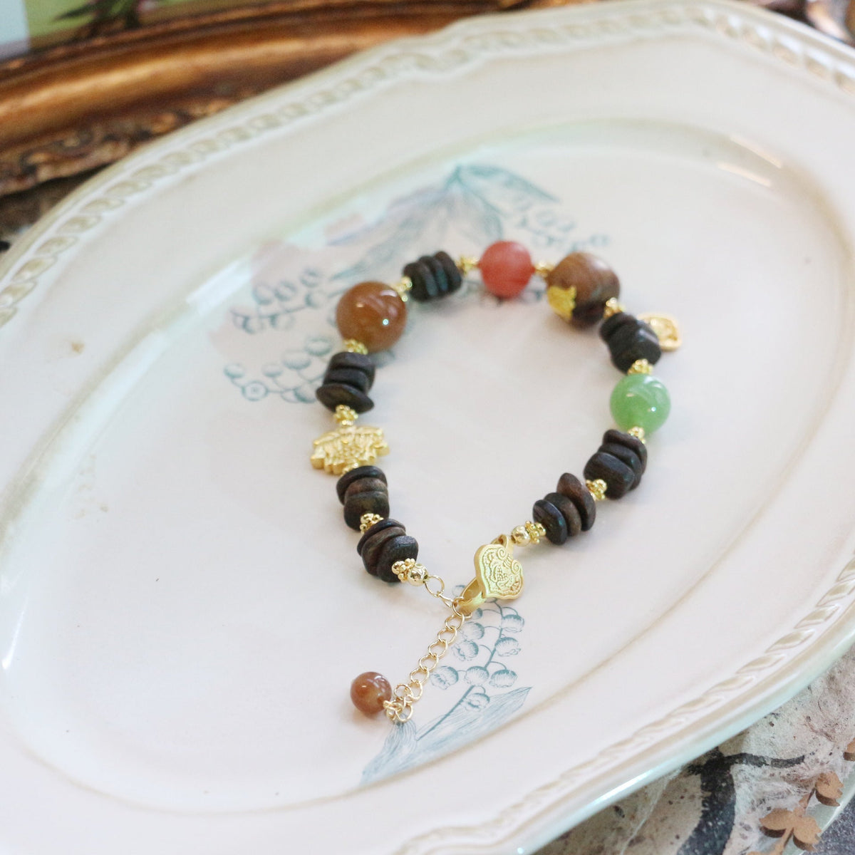 JEKIRA Vintage Agarwood & Nanhong Bracelet