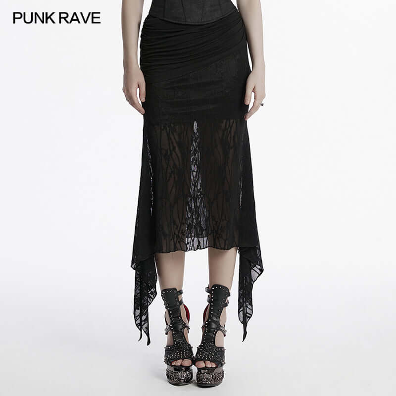 Punk Rave Arti Fishtail Skirt - Size UK 22 Left Only!