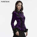 Punk Rave Fawn Gradient Printed Shirt in Violet