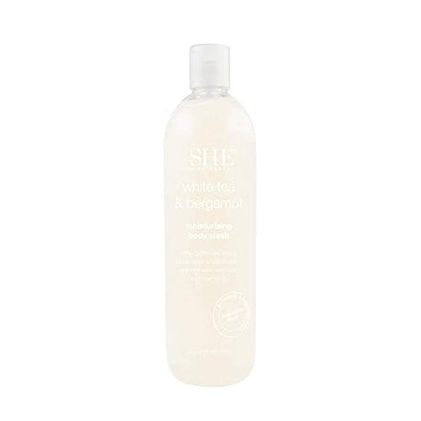 Om She Aromatherapy White Tea & Bergamot Moisturizing Body Wash 500ml