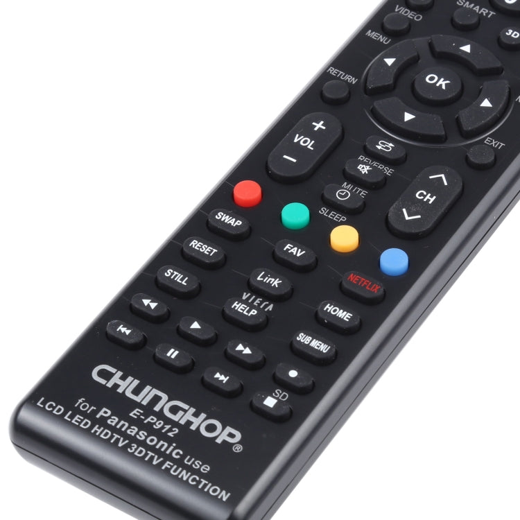 CHUNGHOP E-P912 Universal Remote Controller for PANASONIC LED TV / LCD TV / HDTV / 3DTV, for PANASONIC TV