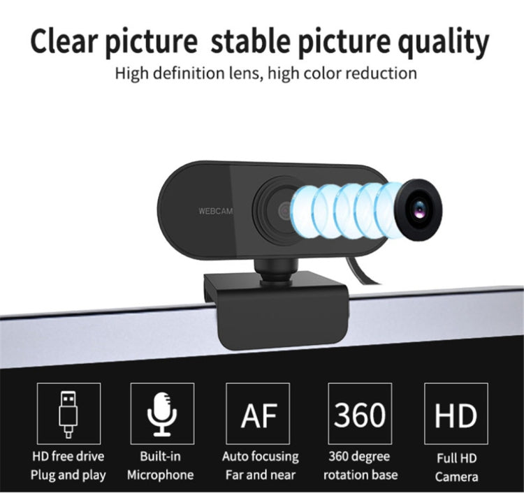 HD-U01 1080P USB Webcam with Microphone