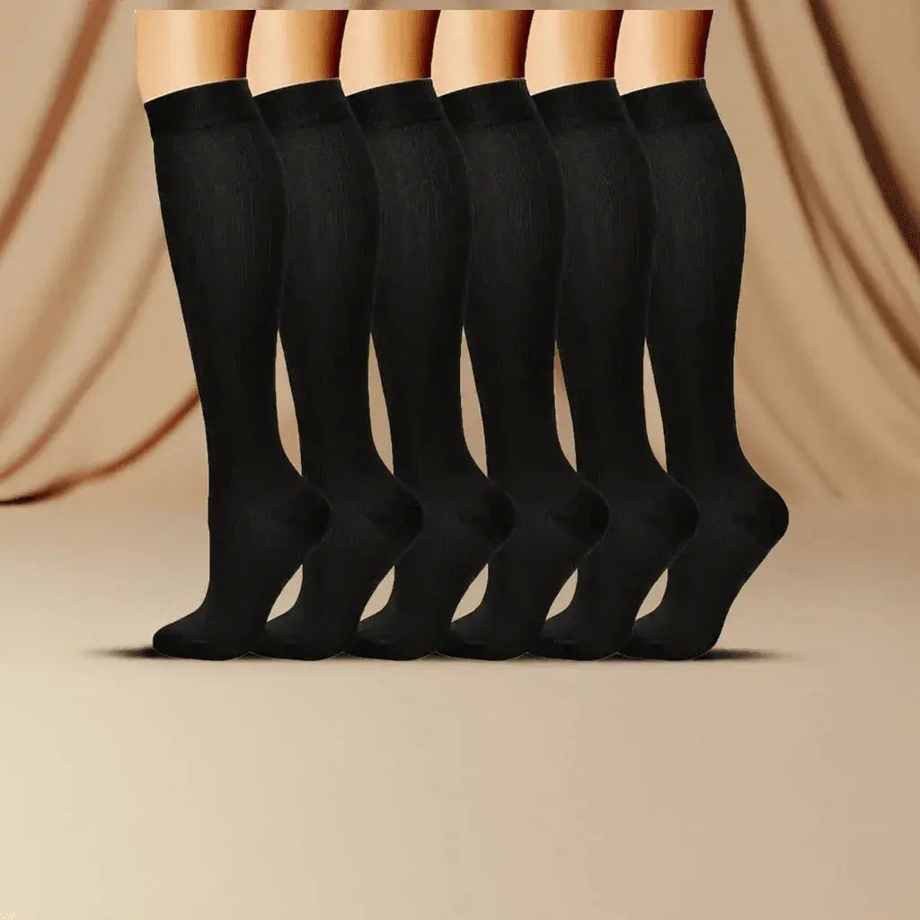 Black Skin Compression Socks